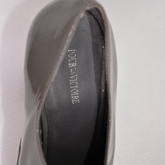 Pour la Victoire Patent Leather Lace Up Heels Sz 8 - Picture 7 of 9
